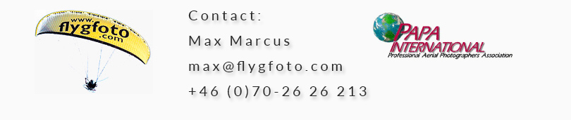 Contact: Max Marcus, max@flygfoto.com  tel: 070 2626213